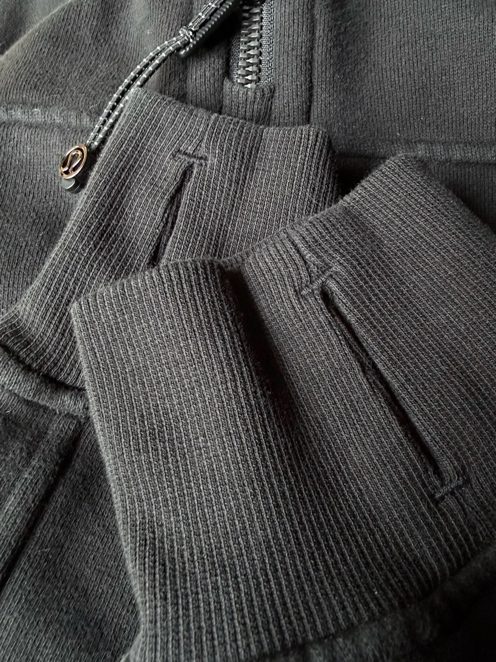 Lululemon Scuba Oversized 1/2 Zip Hoodie M/L (medium/ large) BLACK